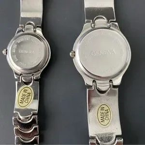 Geneva | Accessories | Geneva His Hers Watch Set Stainless  display picture 1